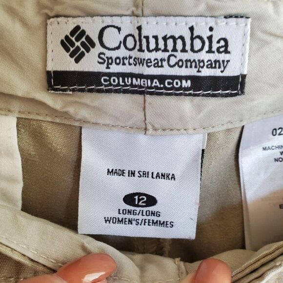 Columbia Womens Pants Khaki 12L Straight Leg Active Outdoor - Picture 3 of 7